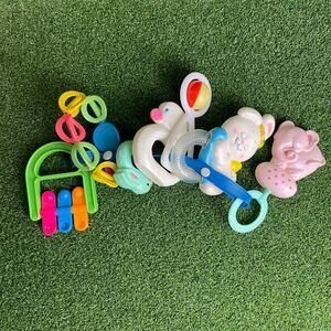 Vintage The First Years Baby Rattles and Teethers Set